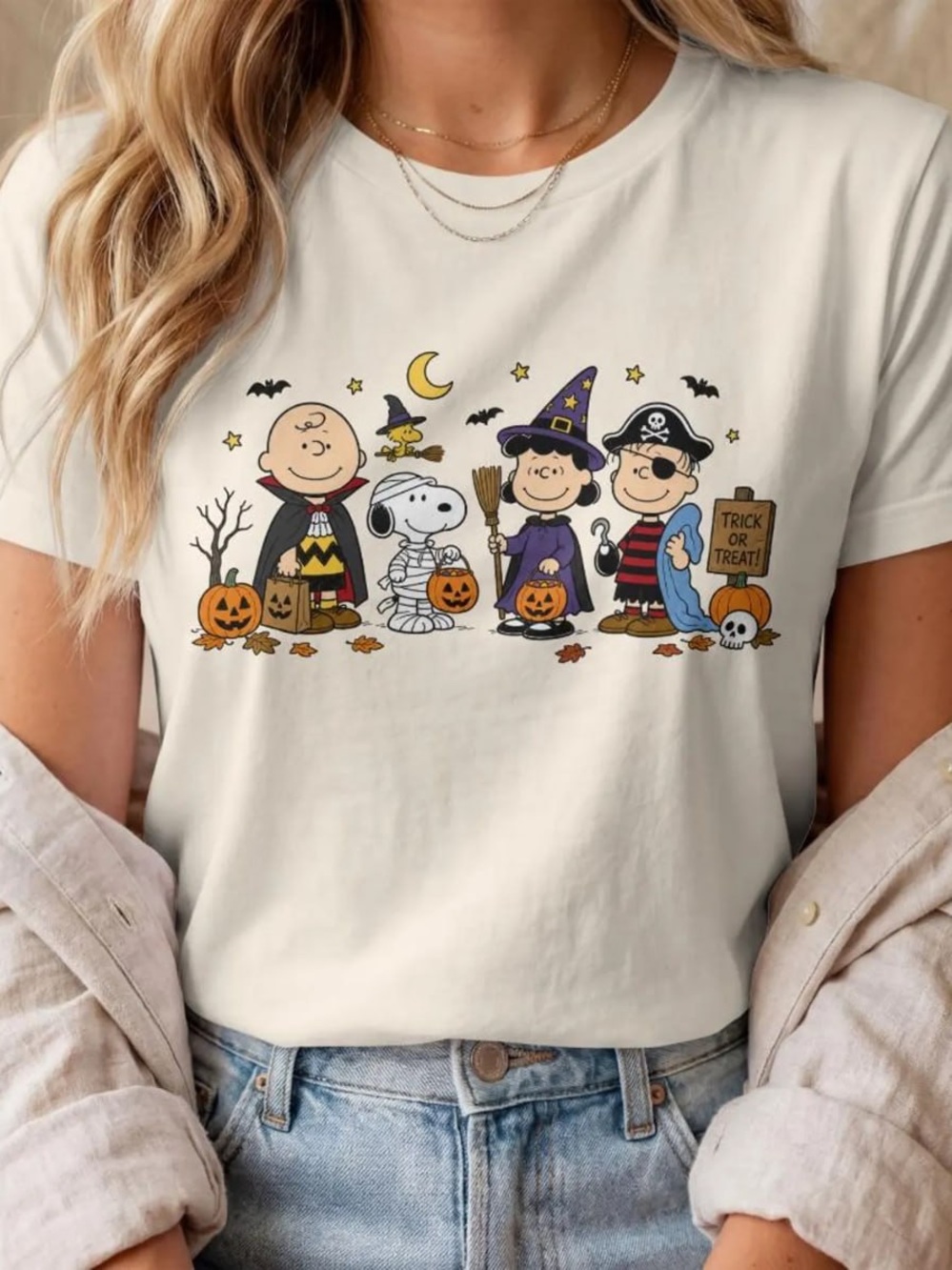 Halloween Kids Graphic Tee - Off White